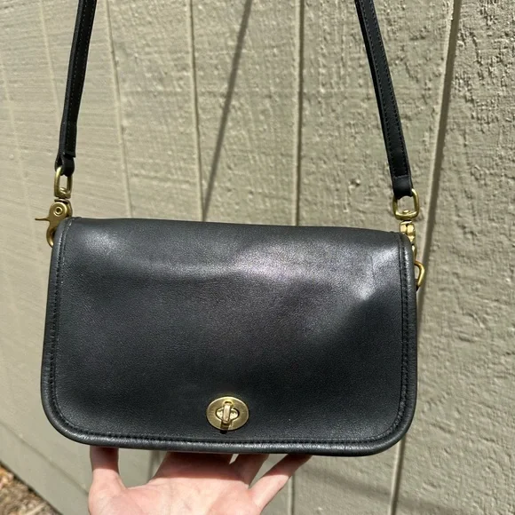 Coach Vintage Pocket Purse Bag 9755 black - Picture 1 of 12